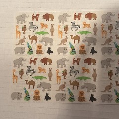 Sandylion Rare Farm Animals Zoo Animals 2 Long Sheet Pack New 80s