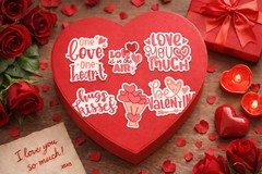 Valentine’s Day Sticker Set – 12 Piece