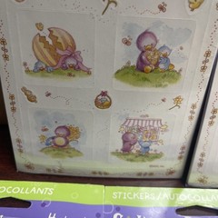 Vintage American Greetings Easter Chick Stickers 20 Sheets 5 Packages
