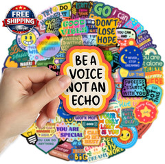 300PCS Motivational Stickers, Waterproof Inspirational Vinyl Stickers, Positive