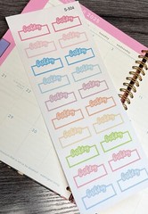 Happy Birthday,Birthday Cake,Party, Gift, Handmake Erin Condren Planner Sticker