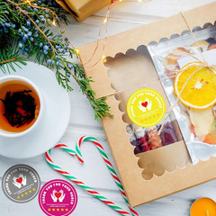 2 Inch Thank You for Your Order Stickers 5 Star Review Delivery Labels Freshness