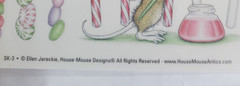 House Mouse & Friends Christmas Holiday Themed Stickers x2 New
