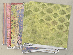 Basic Grey Sugar Rush 12 x 12 6 x 6 Sticker Brads Scrapbook Paper LOT