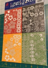 Provo Craft Scrapbooking Laser Layouts Set of 3 Holiday & Floral Designs