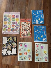 Vintage Stickers Lot Rugrats Warner Bros 90s Dr Seuss Hallmark AGC Kids Sticker
