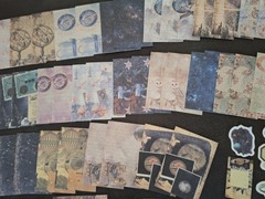 Original Retro Material Pack 100 Pc Scrapbooking JJ Craft Kit Papers Illusory…