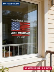 250 Anniversary USA Stickers, 250th Anniversary The Independence of USA Sticker