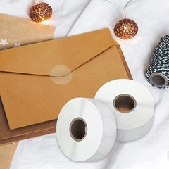 1″ Clear Circle Stickers (1000 Pcs), Transparent Self-Adhesive Seals for