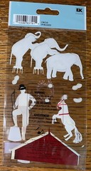 RARE Jolees Circus Animal Acrobatics Carnival Elephant Ball Tiger Jump Ring Show