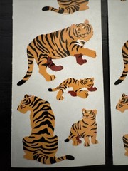 VTG Mrs. Grossman’s Stickers Lot of 4 Strips Tiger Tigers 1997