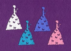 PRINCESS cinderella butterfly die cuts scrapbook cards