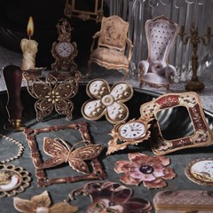120 Pcs Vintage Scrapbooking Supplies for Junk Journal, Creative DIY Journaling