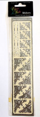 Class A Peels Victorian Silver Foil Stickers Borders Corners RARE NOS Scrapbook