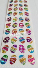 JILLSON & ROBERTS HAMBLY STICKERS PRISMATIC SHEET MINI / SMALL EASTER EGGS