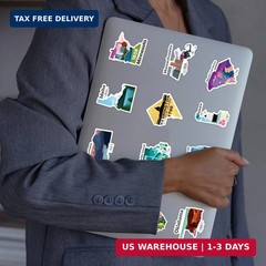 50PCS State Stickers, Travel USA Stickers for Luggage,Scrapbook,Water Bottle, Un