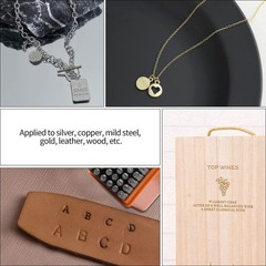 64pcs Metal Stamping Kit, 3mm Number and Letter Stamp Set, Include Artistic F…