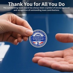 5 Pack Going Above and Beyond Challenge Coins – Employee Appreciation Recogni…