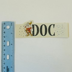 VINTAGE STICKERS The Disney Store Snow White Characters WHISTLE WHILE YOU WORK