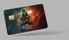 DOOMSDAY , 2 pc credit card skin & DEBIT CARD,TROLLEY & GYM,stickers