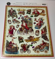 VTG The Gifted Line Christmas Scrapbooking Lot 12×12 Paper (10) Stickers (37)