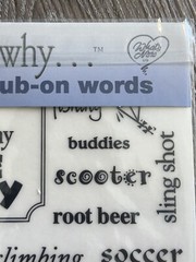 WHAT’S NEW Scrapbooking Sticker Sheet QUOTES Rub On Words Love My Little Boy