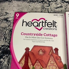 Heartfelt Creations COUNTRYSIDE COTTAGE Stamps & Die Set HCDI 7332 HCPC 3938
