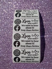 50 INSTAGRAM STICKERS 2.25″ ENVELOPE LABELS SHIPPING FACEBOOK SEALS SHOP SMALL