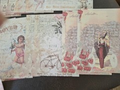 100pc Scrapbooking JJ Craft Kit Eph Paper Pack Victorian.Characters New Design