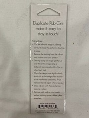 Pebbles Inc. Duplicate Rub-Ons ~ White ~ It’s a Girl ~ Scrapbooking Crafts