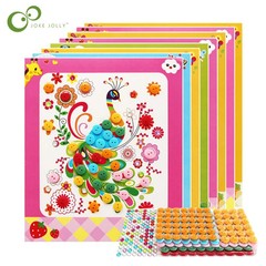 8Pcs/5pcs Kids DIY Button Stickers Drawing Toys Handmade School Art Class