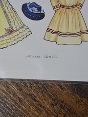 THERESA BORELLI COLLECTIBLE PAPER DOLLS FANCYWORK 6 SHEETS 1998