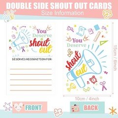 120 PCS Positive Shout Out Cards, Appreciation Reward Card for Students, Enco…