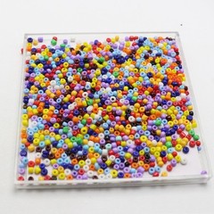 2000 pcs Opaque Glass small Beads 2mm (10/0) + Storage Box Jewelry Making