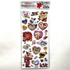 Violette Mary Ingelbreit Hearts Stickers Valentine’s Day Junk Journaling Collage