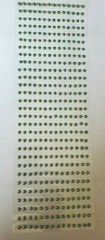 CraftbuddyUS 406 pcs x 4 mm Self Adhesive Round Gems, Color – Green