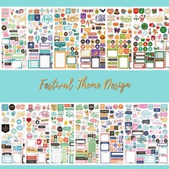 Planner Stickers – Monthly Planner Stickers and Accessories 25 Pages 1500+ St…