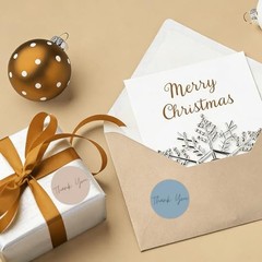 500 PCS Thank You Stickers Small Business 1.0 Inch Thank You for Morandi