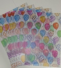 Birthday Party Pack/Scrap Paper-Vellum- Die Cuts-Gift Bags Tags And Tissue/New