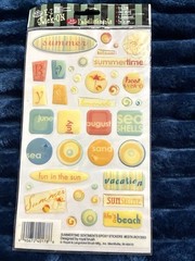 Scrapbooking Stickers, School, Sports, Travel, Summer Lot of 7 K & Company, More
