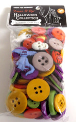 2 NEW Packs of Assorted HALLOWEEN BUTTONS Dress It Up & Daisy D’s CARDS & CRAFTS
