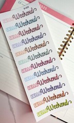 Vacation,Travel, Holiday, Day-off Handmake Erin Condren Planner Sticker