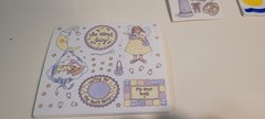 Frances Meyer scrapbook sticker rolls Baby’s Firsts, baptism, bath & tooth fairy