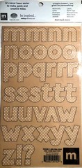 2 SETS MAKING MEMORIES CREATIVE LETTERS ABC STICKERS CHUNKY LAYOVERS DOTS 1 1/4″