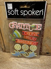 Soft Spoken 3-D Stickers GRATITUDE Count Your Blessings