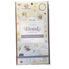 Blue Sky Floral Sticker Pack 1460 Planner Calendar Stickers New
