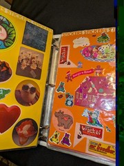 Vintage 1980s Sticker Book Album Lisa Frank Gremlins Strawberry Shortcake Etc