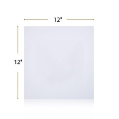 50 PCS AcidFree Mat Boards 12×12 Inch Uncut White Backing 4Ply Thickness