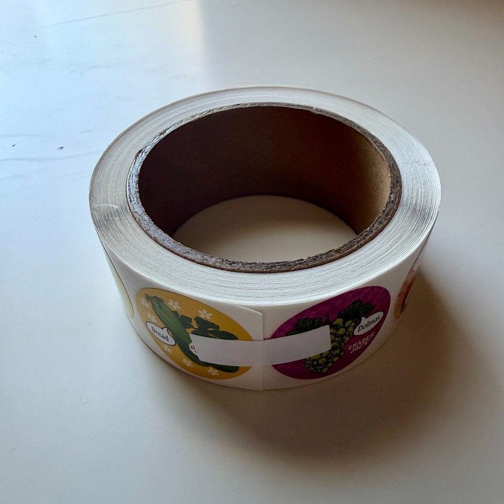 Trader Joe’s Talking Fruit Stickers Full Roll – Rare Limited Edition