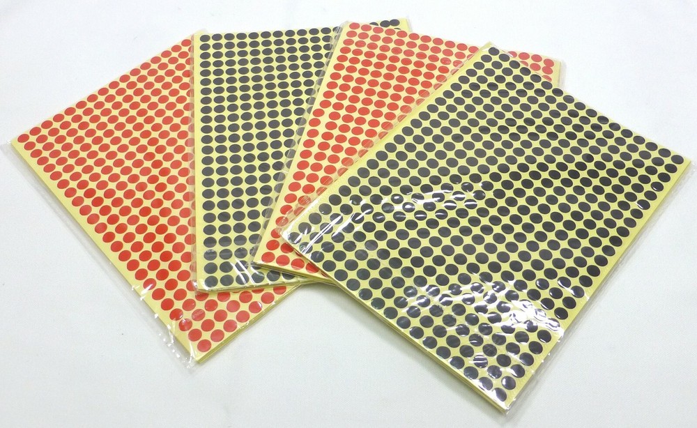 6mm Round Sticker Packs (408 Count Per Sheet)